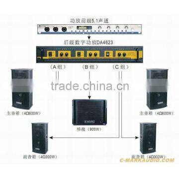 DA2643 six channel Class D digital amplifier