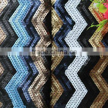 Fashional Colorful 5mm Dull Sequins Embroidery Design Sequins Net Embroidery Fabric Color Changing Sequins photo-3