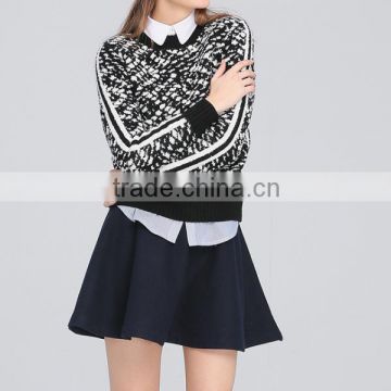 Top fashion winter apparel french terry sweater for women