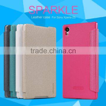 Nillkin new arrived Flip leather case For Sony xperia z5