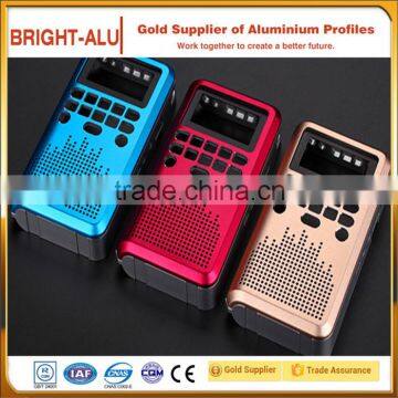 Supply colorful anodized portable power bank shell aluminum anodized shell