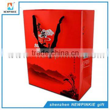 2016 New Fancy Recyclable Custom Logo Printed Kraft Recycle Paper Bag photo-5