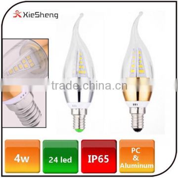 Super bright 4w led bulb light cool white warm white e14 dimmable led candle lamp