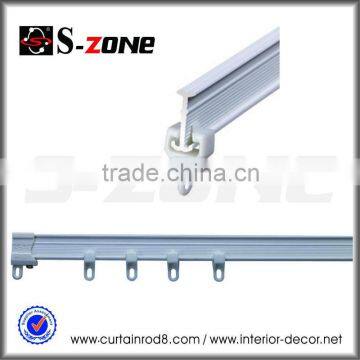 SC02 Plastic Single Curtain Rail With End Cap Accessories