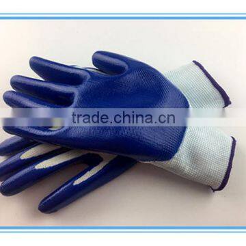 cheap safety nitrile coated gloves with smooth finish