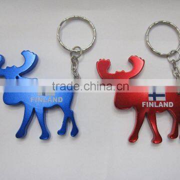 bull opener keychain (finland flag logo )