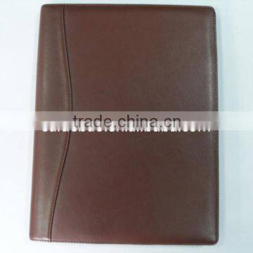 Cusom High Quality PU Leather a4 Portfolio Folder With Notepad and Calculator photo-6