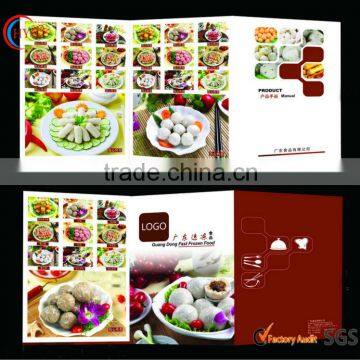 unique printed food brochure fashion brochure design