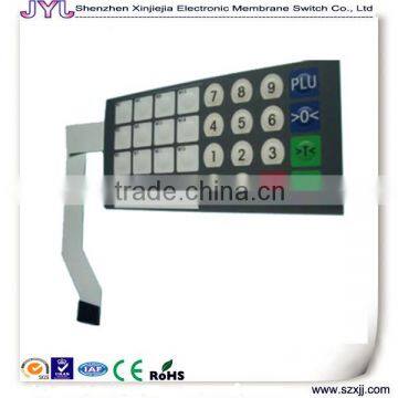 customized tactile waterproof membrane switch keyboard made in china professional factory