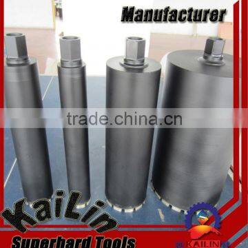 Diamond wet drilling bits for concrete