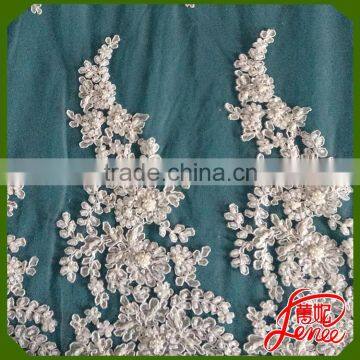 SOFT QUALITY SEQUINED DESIGN MESH EMBROIDERY FABRIC