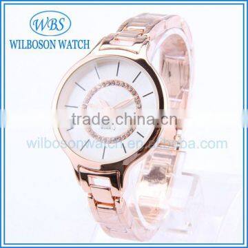 Hot New Product Japan Movt Diamond Quartz Watch With OEM Logo Printing