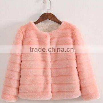 girls wholesale pink fur jacket, fur lined jacket