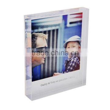 pretty acrylic photo block with UV printing, plexiglss blocks UV printed