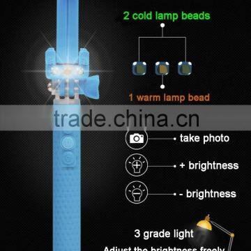 Selfie Monopod LED Flash Smartphone Selfie Stick Supreme Mini Night Version LED Filling Light For Android Phone for IPhone photo-6