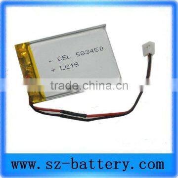 Factory supply 3.7V lipo rechargeable battery 1000mAh