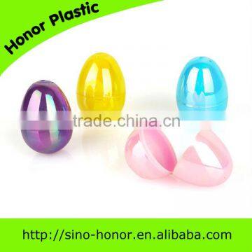 seven colors of plastic easter eggs