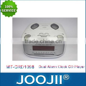 2016 Newest 0.6" Screen Dual Alarm Clock Radio with CD function