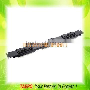 19" UTP RJ45 1U CAT5E 18-port patch panel