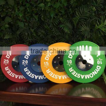 Dynomaster Olympic Coloured Rubber Bumper Plates Best Gym Equipments barbell plates weightlifting plates
