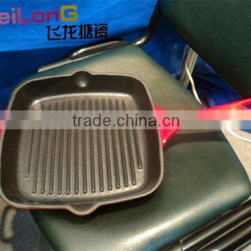 casting iron enamel grill pan