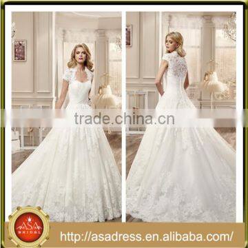 VDN24 Princess Style Appliqued Bodice Wedding Party Gown 2016 Floor Length Ball Gown Zuhair Murad Wedding Dresses for Weddings