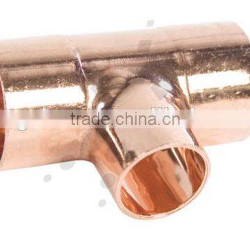 ASME welding copper pipe fitting CXCXC reducing copper tee