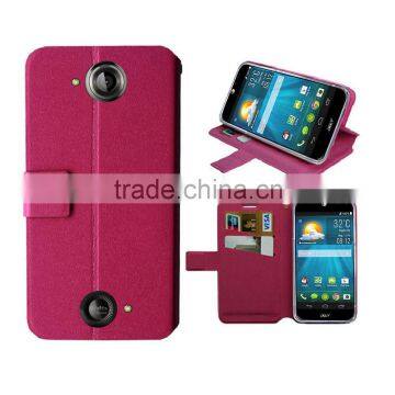 for Acer Liquid jade s/ jade z case hot pink slim stand wallet leather high quality factory price