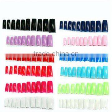 Multi Color 500pcs Acrylic French Nail Art False Tips HN012