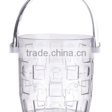 Popular Plastic Ice Bucket With Handle and Tong