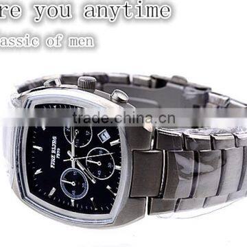 Senior classic Valentine's day gift,stainless steel wrist watch for men