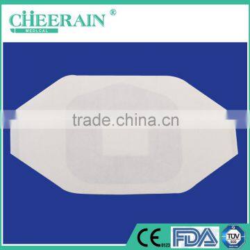 Multifunctional Medical Water resistant Polyurethane wound dressing Island shape