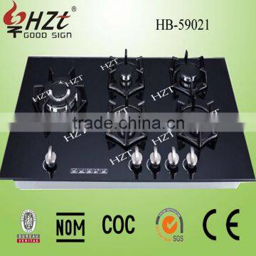 2016 new products five burner gas range cooker 80cm