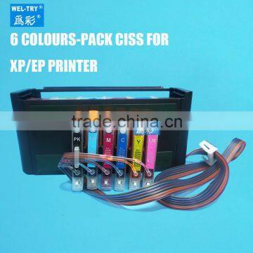 continuous ink supply system suitable for epson XP-750 XP-850 XP-950 XP-55 ciss code T2421-T2426 T2431-T2436 with chip 6 colors                        
                                                Quality Choice