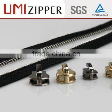 Retail Any Color Fabric 45 cm Large Zipper Chain With Metal Zipper Head photo-5