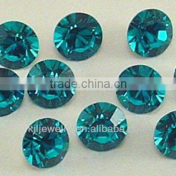 KJL-BD017 crystal chaton point back round loose stone bead