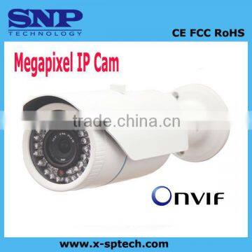 CCTV Professional H.264 dual-stream 720P Two-way Audio Night 42 PCS LED IR 40M Bullet 1.3 Megapixel IP Camera PLAY&PLUG ONVIF