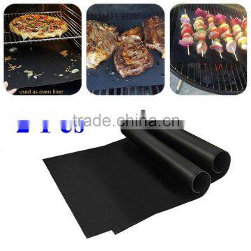 Set of 2 - 100% Non-Stick Barbecue Mats for Healthy Grilling and Baking