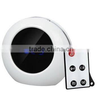 CMOS home security wireless hidden mini v8 camera alarm clock