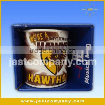 Customized Logo Promotional Gift Singing Mug