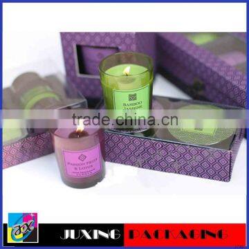 Fashion elegant luxury candle packaging supplier