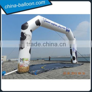 White color inflatable archway inflatable sport arch with logo printing