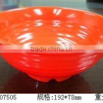 Melamine nice design solid color soup bowl