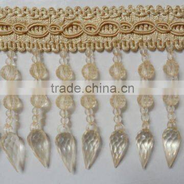 Crystal Curtain Beaded Fringe