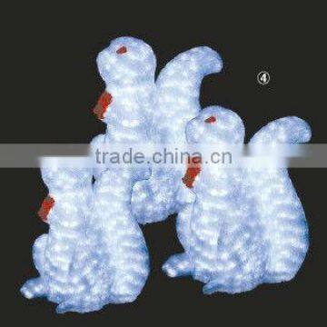 Animal light,Crystal sculpture motif for squirrel