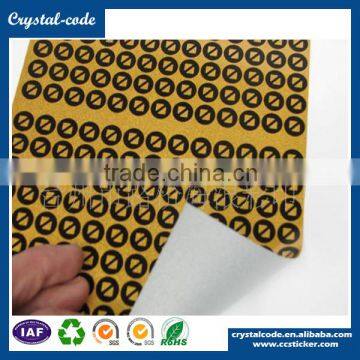 High quality metal sticker hot stamping aluminum foil sticker