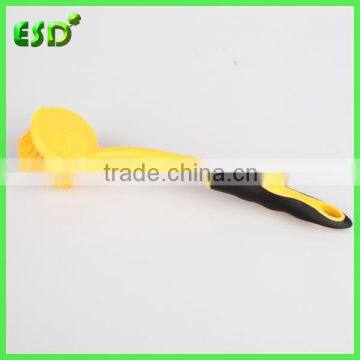 ESD Soft Grip Plastic Round Brush For Dishes,Dish Cleaning Brush