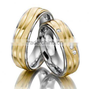 Gold plated Stainless Steel Wedding Bands ring - Everything Wedding Rings