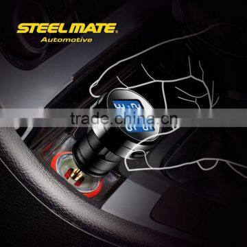 2015 Steelmate TP-74B Lcd Monitor Tpms Digital Waterproof Auto Gauges,wireless System, Tyre