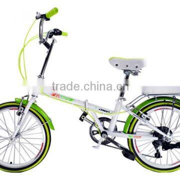 20 inch folding bike 7-speed high-carbon steel bike women